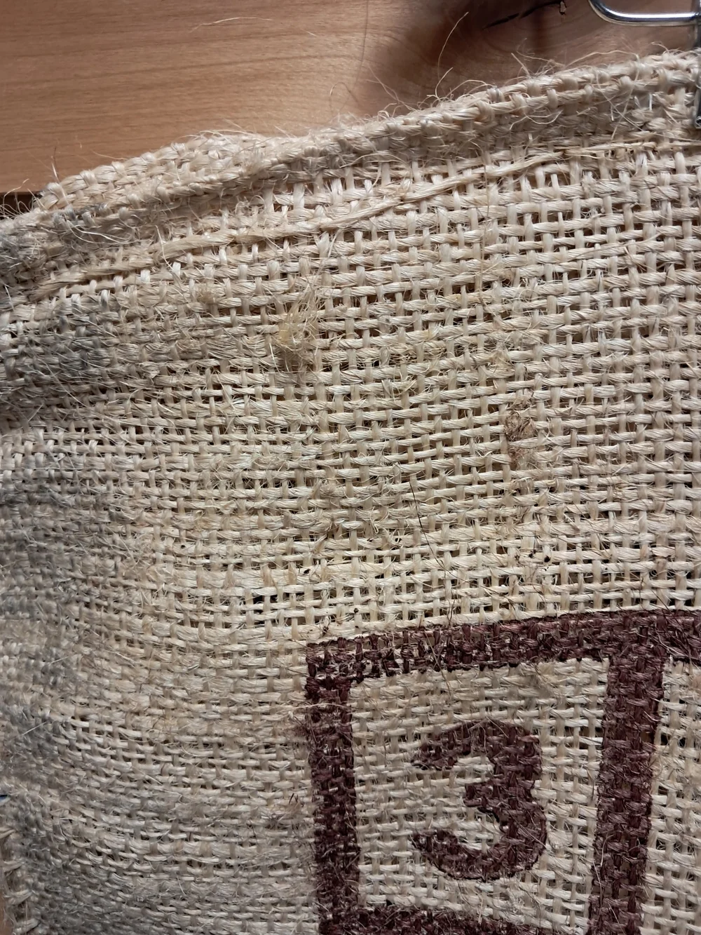 Large Colombian Burlap Coffee Sack 40x28 Expocafe 70kg Jute Bag Craft Decor